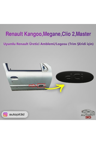 Renault Üretici Amblemi/logosu Trim Şeridi İçin