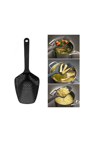 Yiyecek Eleği Büyük Kevgir Çorba Filtresi Mutfak Aksesuarları Yeşil