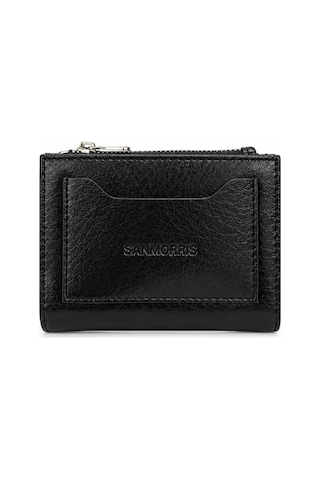 Sanmorris Unisex Fermuarlı Kartlık Çok Gözlü Kompakt Cüzdan S-2006 Siyah Mat Sanmorris Unisex Fermuarlı Kartlık Çok Gözlü Kompakt Cüzdan S-2006 Siyah Mat