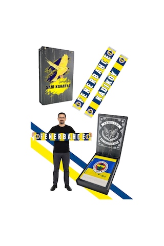 Fenerium Unısex Kadıköy Şal Uv Kutu Hediyeli Lacivert