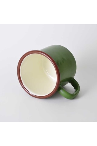 Emaye Kupa Asker Yeşili Yeşil