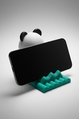 Panda Figürlü Telefon Standı Masaüstü Şık lik Telefon Tutucu Uyumlu Dekoratif