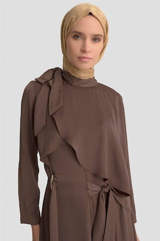 Armine Elbise 25kd1912 Kahverengi Kahverengi