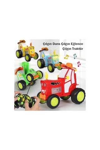 Oyuncak Dans Eden Çılgın Traktör - Kumandalı Çılgın Traktör 2101-a Yeşil Yeşil