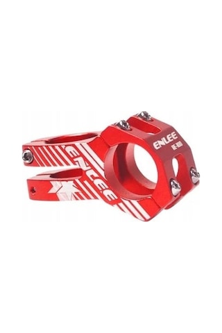 Enlee Alüminyum Gidon Boğazı 31,8mm/45mm Kırmızı Siyah