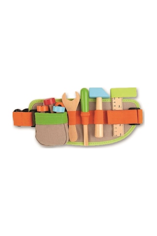 Classic World Ahşap Tamir Seti Bel Çantası