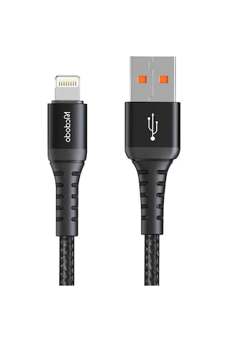 Mcdodo CA-2261 3A 1 MT Lightning Hızlı Data-Şarj Kablo Siyah
