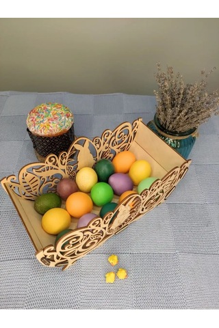 Woodiks Durulama Sırtlı Sepet Ekmeklik - Tavşan 155221114 Bej Açık