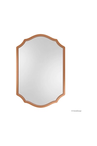 Asimetrik Duvar Aynası/düzensiz Dekor Ayna/banyo Aynası/konsol Aynası Bronz 60 X 80 Çok Renkli