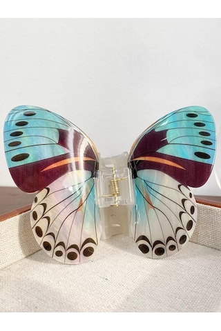 Symbol Kelebek Canlı Saç Tokası 230890014 Açık Mavi