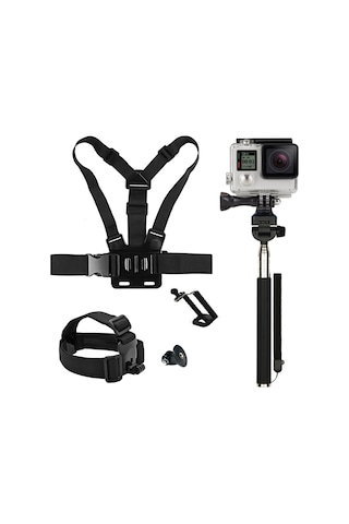 Sony Aksiyon Kameraları için Kafa Bandı Göğüs Bandı Ve Monopod