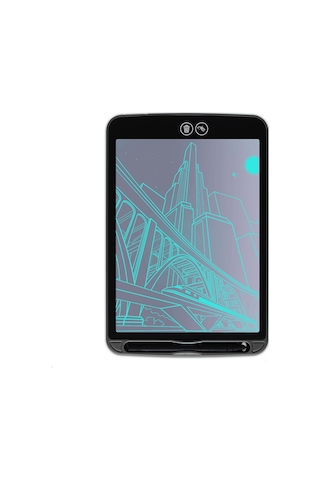 Youmex 12 İnç Siyah Akıllı Lcd Kalem Tahtası - Kilitleme Tuşu Ve Bölgesel Silme Özelliği İle Çocuklar İçin Çizim Ve Yazma Tablosu Siyah