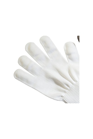 Gajeena 2 Adet Çelik Teli Ve Naylon İş Eldiveni - Kesilmeye Dayanıklı, Kolluk Kısmı Ayarlanabilir El Koruyucu - Gri Renk