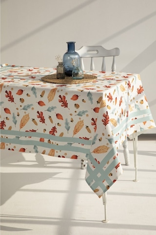 Ays Home Mint Yaprak Desen Yemek Masası Örtüsü