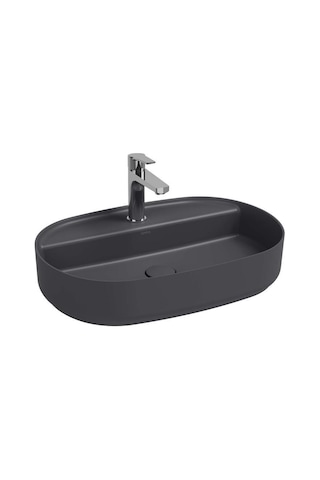 Isvea Infinity Batarya Delikli Tezgah Üzeri Lavabo 60CM Antrasit