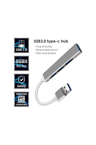 Usb Girişli 4 Port Usb Çoklayıcı Hub