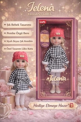 Ctoy Oyuncak Jelena Tatlı Moda Oyuncak Bebek 40 Cm