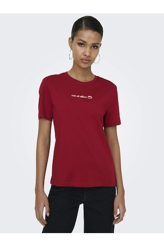 Only 15368653 0 Yaka Kadin Body - Bordo Beyaz Bordo Beyaz
