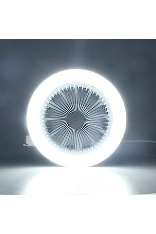 Youtek Akıllı Tavan Fanı Lambası - 4w Sessiz Fan + 30w Led Işık, 3 Hızlı, 3000k-6000k Renk Sıcaklığı, Uzaktan Kumanda, E27/e26 Kolay Kurulum
