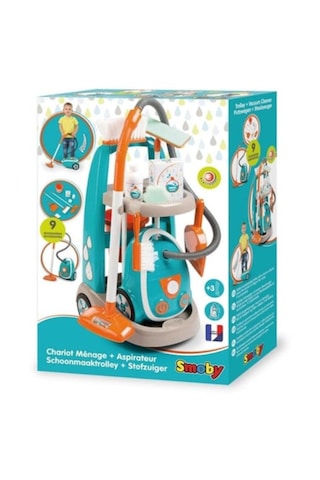 Smoby Temizlik Arabası + Elektrikli Süpürge