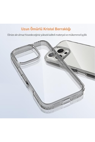 Pro Max İle Uyumlu Air Hybrid Darbe Emici Tpu Ve Pc Kılıf Diğer