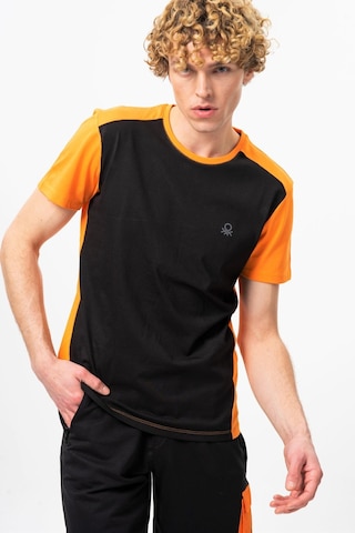 Benetton Bnt-m20452-23y Erkek T-shirt Bnt-m20452-r1534 Siyah