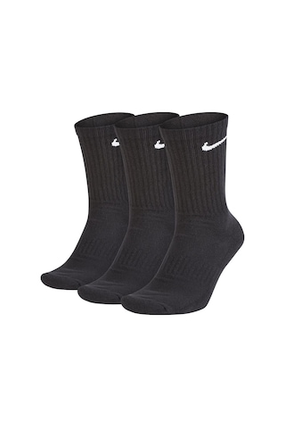 Nike Everyday Cot. Cushioned Crew Training Socks Sx7664-010 Siyah