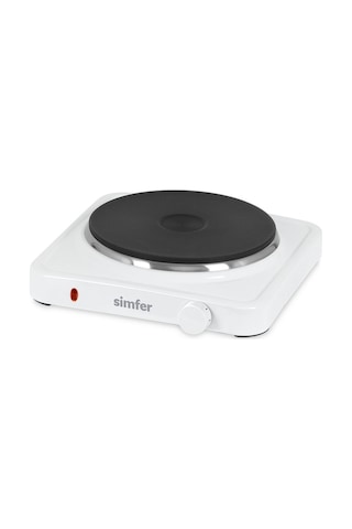 Simfer HP1500W Beyaz Hot Plate Tek Gözü Elektrikli Ocak