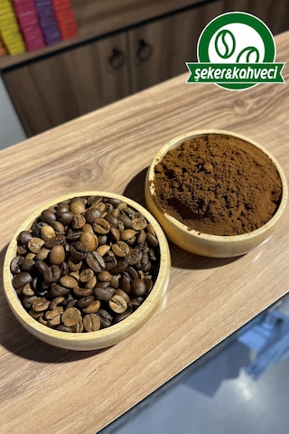 Şeker&Kahveci Sert İçim Yoğun Kahve Tadında Taze Çekim Türk Kahvesi 250 G