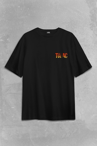 Tupac 2pac Shakur Rap Music West Coast 90s Rap Sırt Ön Baskılı Oversize Tişört Unisex T-shirt 001
