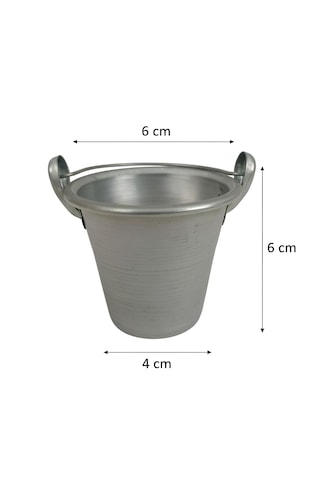 5 Renkli Çok Amaçlı Dekoratif Galvaniz Mini Saksı Kaktüslük Seti Karışık/çok Renkli