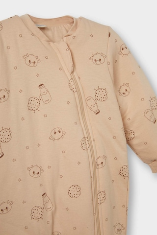 Defacto Erkek Bebek 2,5 Tog Elyaf Süt Baskılı Penye Tulum F3544a525wnbg287 Bej