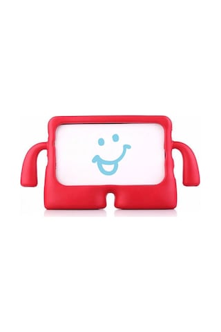 Caseonn Samsung Galaxy Uyumlu Tab A9 X110 / Tab A11 Kılıf Tutma Kollu Silikon Kırmızı Diğer