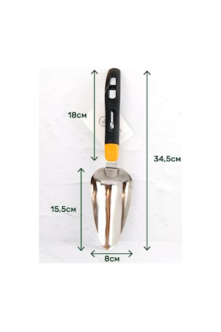 Skrab Bahçe Küreği Geniş Abs Plastik Paslanmaz Çelik Ss Skrab 28416 232451087