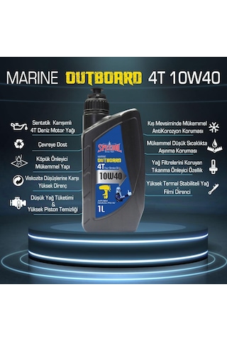 Speedol Marine Outboard 4t 10w40 Benzinli Deniz Motor Yağı 1l