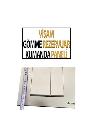 Visam Gömme Rezervuar Kumanda Paneli Beyaz