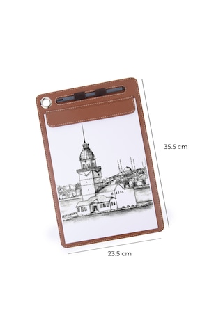 Kapaksız Sekreterlik Mıknatıslı Sanatsal Çizim A4 Rainbow Art Clip Board Vegan 23,5x35,5 Cm