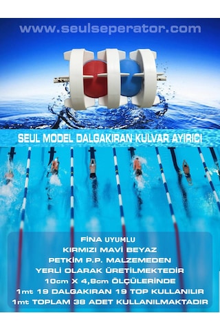 havuz kulvar seperator seul model tam olımpık 1 mt fıyat 38 parça