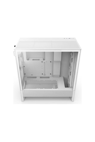H5 Flow 2024 Beyaz Rgb Temperli Cam Usb 3.2 Atx Mid Tower Kasa