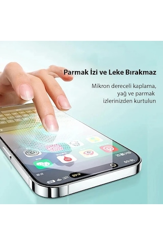 Baseus Crystal Apple iPhone 15 Plus Uyumlu Full Eye-protection Ekran Koruyucu