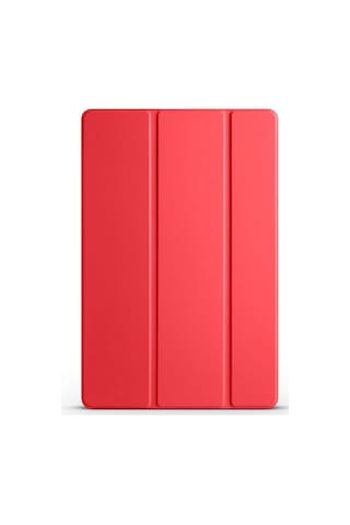 Galaxy Tab A9 Plus Uyumlu Zore Smart Cover Standlı 1-1 Kılıf-kırmızı Tablet Kılıfı