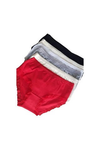 Tutku 12' Li Bayan Işık Bato Bikini Külot 0948 Çok Renkli