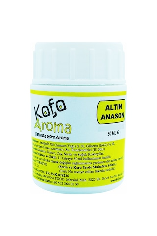 Kafa Aroma Altın Seri Anason Yağı Hazır Karışım Kiti 50 ML