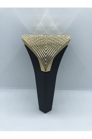 PLASTİK,VENEDİK 15 CM SİYAH-GOLD KOLTUK,BAZA,MOBİLYA AYAĞI (4 ADT