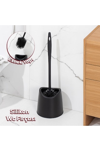 Porsima Sb-776 Silikon Wc Tuvalet Banyo Fırçası Klozet Fırçası Si