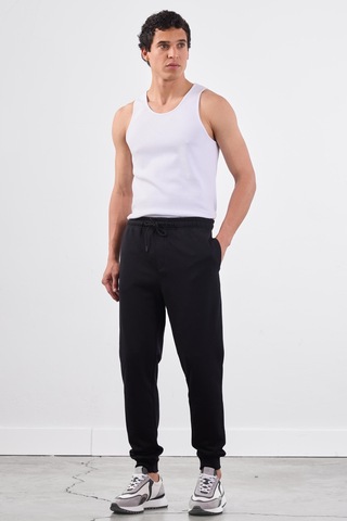 Dufy Siyah Erkek Eşofman Altı - Regular Fit Siyah