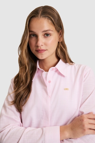 U.S. Polo Assn. U.s. Polo Assn. Kadın Pembe Gömlek Desenli 50324635-vr041