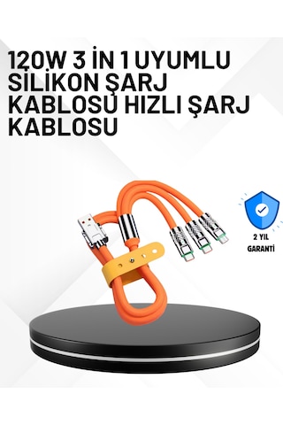3 Ü 1 Arada Kablo 120w Hızlı Şarj Ve Veri Aktarımı Özellikli 14841807