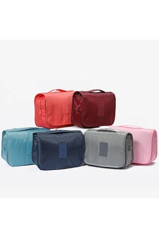 Moveevo Seyahat Yıkama Çantası Çok İşlevli Su Geçirmez Kozmetik Saklama Çantası Elde Taşınabilir Katlanabilir Kozmetik