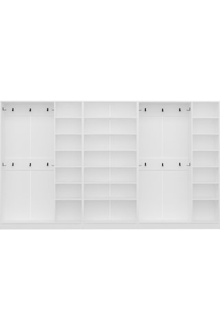 Minar Kale210 8 Kapaksız 4 Bölme Raf Portmanto Beyaz